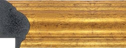 Gold Reverse Frame moulding: close-up of the finish and side profile