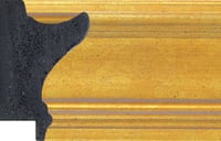 Gold Spoon Frame moulding: close-up of the finish and side profile