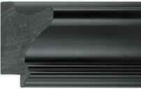 Black Spoon Frame moulding: close-up of the finish and side profile