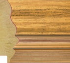 Gold Reverse Frame moulding: close-up of the finish and side profile