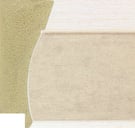 Silver / White Scoop Frame moulding: close-up of the finish and side profile