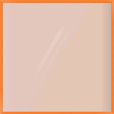 Orange Paint Flat Frame for 1100 × 1100mm artwork