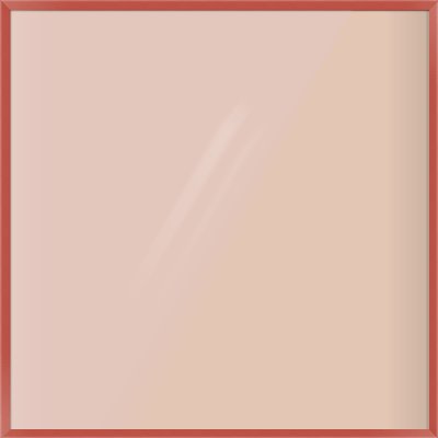 Red Paint Flat Frame for 1100 × 1100mm artwork