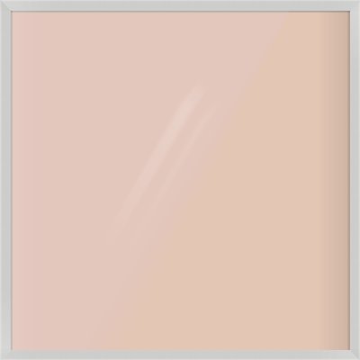 Matte Silver Flat Frame for 1100 × 1100mm artwork