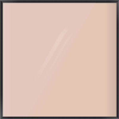 Black/Silver Flat Frame for 1100 × 1100mm artwork
