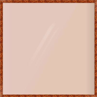 Brown Flat Frame for 1100 × 1100mm artwork