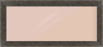 Black Flat Frame for 650 × 250mm artwork