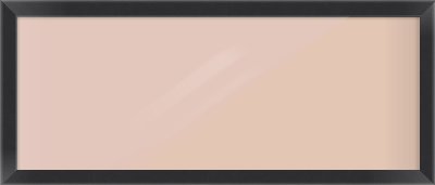 Black Flat Frame for 650 × 250mm artwork