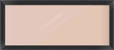 Black Flat Frame for 650 × 250mm artwork