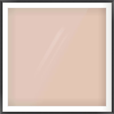 Black Angle Frame for 1000 × 1000mm artwork, with Smooth White Single Mount