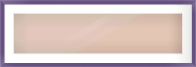 Purple Paint Flat Frame for 1000 × 250mm artwork, with Smooth White Single Mount