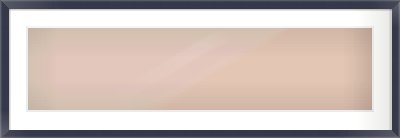 Navy Paint Flat Frame for 1000 × 250mm artwork, with Smooth White Single Mount