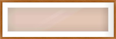 Natural Wood Flat Frame for 1000 × 250mm artwork, with Smooth White Single Mount