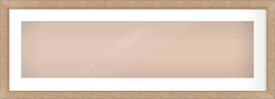 Bronze Flat Frame for 1000 × 250mm artwork, with Smooth White Single Mount