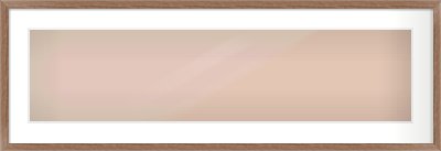 Walnut Flat Frame for 1000 × 250mm artwork, with Smooth White Single Mount