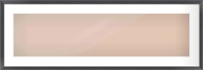 Black Flat Frame for 1000 × 250mm artwork, with Smooth White Single Mount