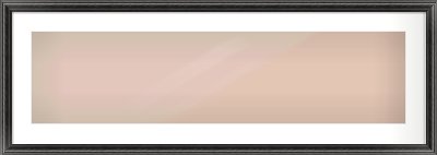 Black Cushion Frame for 1000 × 250mm artwork, with Smooth White Single Mount