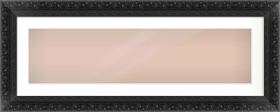Black Reverse Frame for 1000 × 250mm artwork, with Smooth White Single Mount