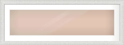 Silver Foil Flat Frame for 1000 × 250mm artwork, with Smooth White Single Mount