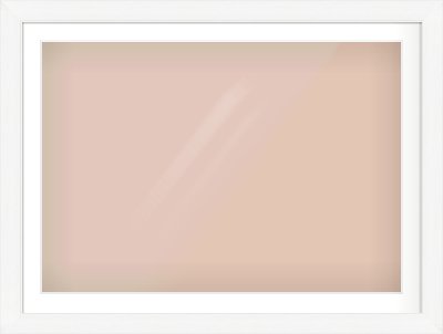 Natural Grain / White Stain Stepped Frame for 1000 × 700mm artwork, with Smooth White Single Mount