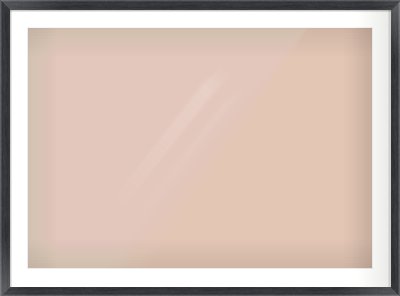 Black Wood Grain Flat Frame for 1000 × 700mm artwork, with Smooth White Single Mount
