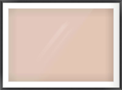 Black Angle Frame for 1000 × 700mm artwork, with Smooth White Single Mount
