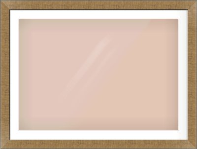 Bronze Flat Frame for 1000 × 700mm artwork, with Smooth White Single Mount