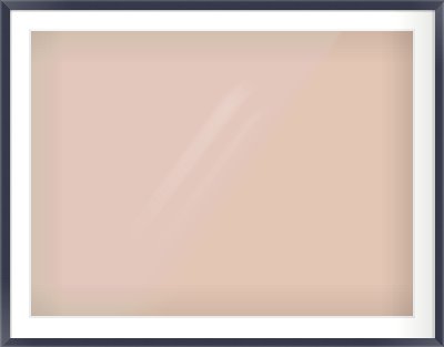 Navy Paint Flat Frame for 1000 × 750mm artwork, with Smooth White Single Mount