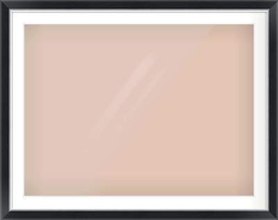 Black/Silver Reverse Frame for 1000 × 750mm artwork, with Smooth White Single Mount