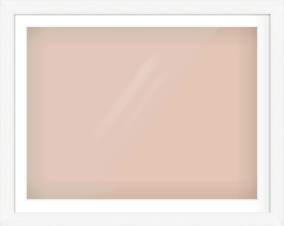 Natural Grain / White Stain Stepped Frame for 100 × 75cm artwork, with Smooth White Single Mount