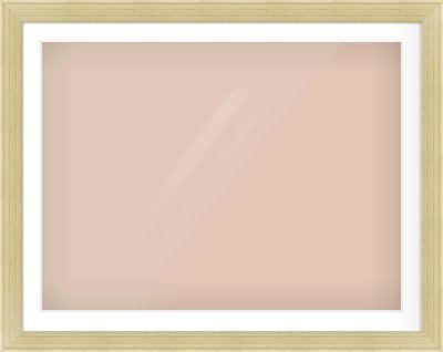 Silver Flat Frame for 100 × 75cm artwork, with Smooth White Single Mount