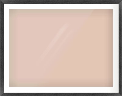 Black Flat Frame for 1000 × 750mm artwork, with Smooth White Single Mount