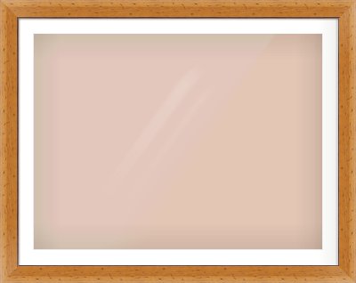 Distressed Pine Reverse Frame for 100 × 75cm artwork, with Smooth White Single Mount