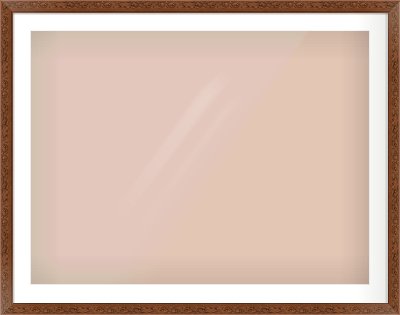 Maroon Decorative Frame for 100 × 75cm artwork, with Smooth White Single Mount