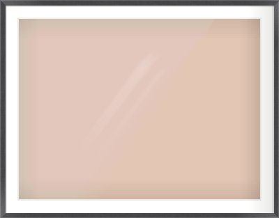 Black Flat Frame for 1000 × 750mm artwork, with Smooth White Single Mount