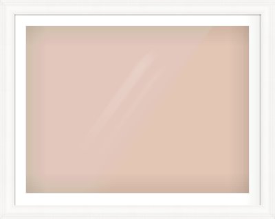 White Scoop Frame for 100 × 75cm artwork, with Smooth White Single Mount