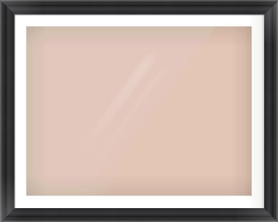 Black Scoop Frame for 1000 × 750mm artwork, with Smooth White Single Mount