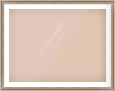 Silver Cushion Frame for 100 × 75cm artwork, with Smooth White Single Mount