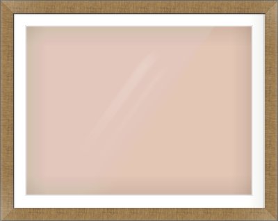 Bronze Flat Frame for 100 × 75cm artwork, with Smooth White Single Mount