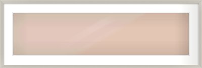 Grey Flat Frame for 40 × 10in artwork, with Smooth White Single Mount
