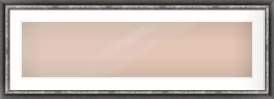 Black / Pewter Reverse Frame for 40 × 10in artwork, with Smooth White Single Mount