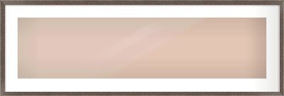 Dark Walnut Flat Frame for 40 × 10in artwork, with Smooth White Single Mount