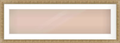 Distressed Gold Dome Frame for 40 × 10in artwork, with Smooth White Single Mount