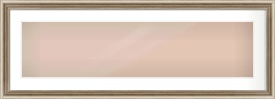 Silver Cushion Frame for 40 × 10in artwork, with Smooth White Single Mount
