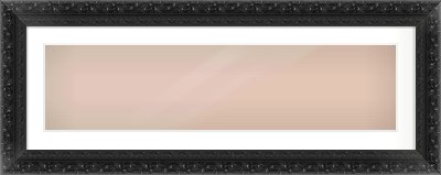Black Reverse Frame for 40 × 10in artwork, with Smooth White Single Mount