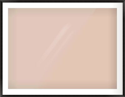 Black Wood Grain Flat Frame for 40 × 30in artwork, with Smooth White Single Mount