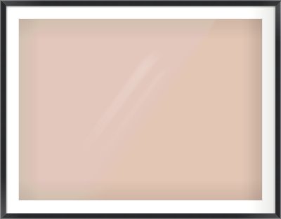 Black/Silver Flat Frame for 40 × 30in artwork, with Smooth White Single Mount