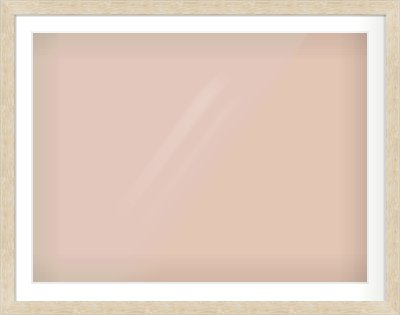 Premium Flat Frame for 40 × 30in artwork, with Smooth White Single Mount