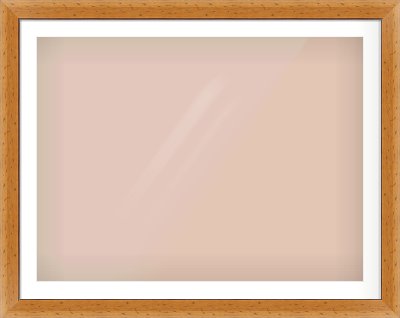 Distressed Pine Reverse Frame for 40 × 30in artwork, with Smooth White Single Mount