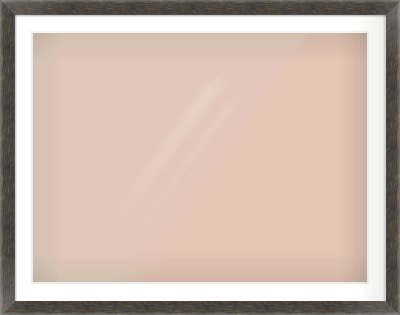 Black Flat Frame for 40 × 30in artwork, with Smooth White Single Mount